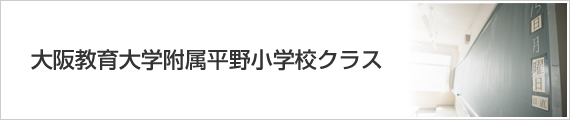 大阪教育大学附属平野小学校クラス